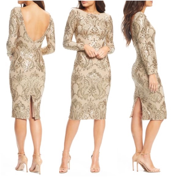 Dress the Population Dresses & Skirts - Dress The Population Emery Dress Sequin Sheath